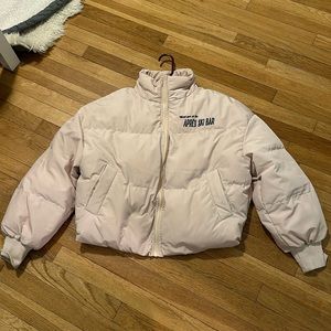 Tan puffer coat